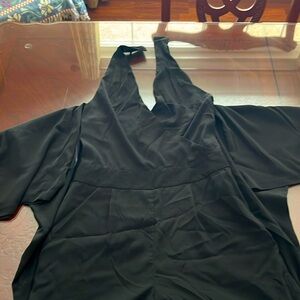 Black Halter flowy leg Jumpsuit